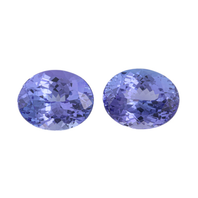 9.50ct Loose Pair of Oval Shape Tanzanite*