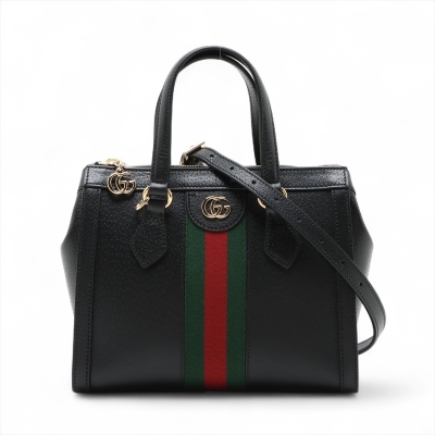Gucci Small Ophidia Web Leather Tote