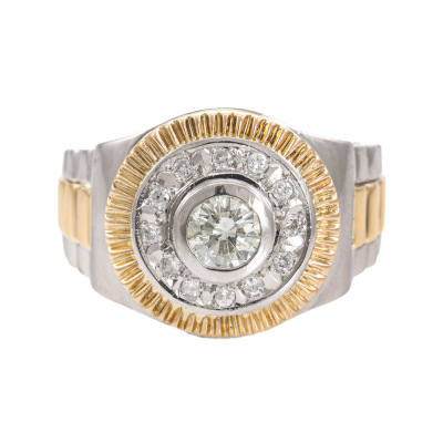 0.50ct Diamond Mens Ring, 13.4 Grams