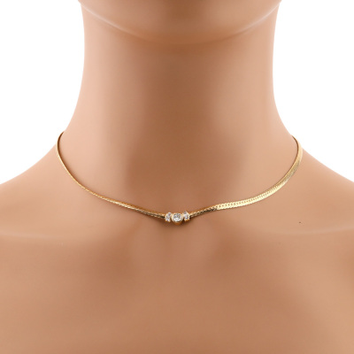 0.43ct Diamond Necklace, 18ct Gold 11.2g