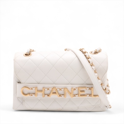 Chanel Enchained Flap Bag White