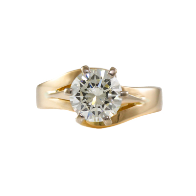 1.58ct Diamond Solitaire Ring 14ct Gold