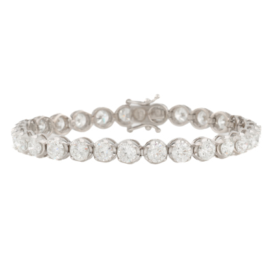 12.60ct Diamond Tennis Bracelet 18ct White Gold