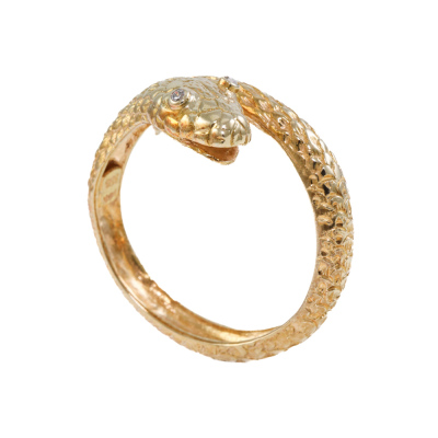 Snake Ring, Plus Ring Size 14ct Gold 8.3g