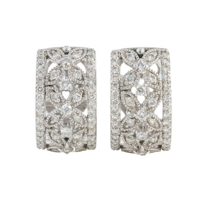 1.00ct Diamond Dress Earrings