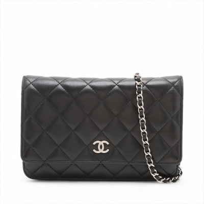 Chanel Wallet on Chain in Black Lambskin