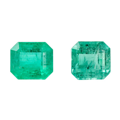 Two Loose Emeralds totalling 7.58ct