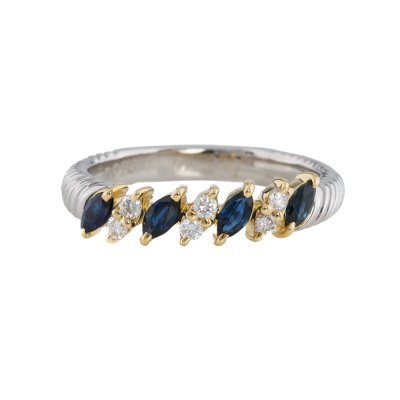 Sapphire & Diamond Ring