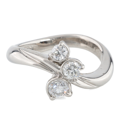 0.51ct Diamond Dress Ring Platinum