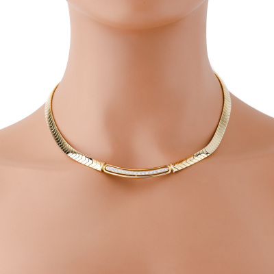 18ct Gold Necklace 44.9 Gram & Diamond