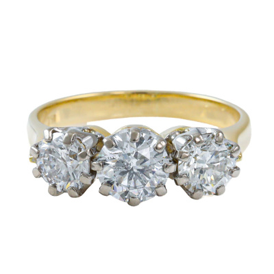 1.65ct Diamond Trilogy Ring