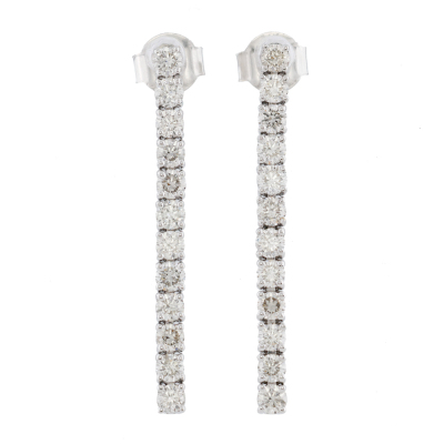 1.27ct Diamond Drop Earrings