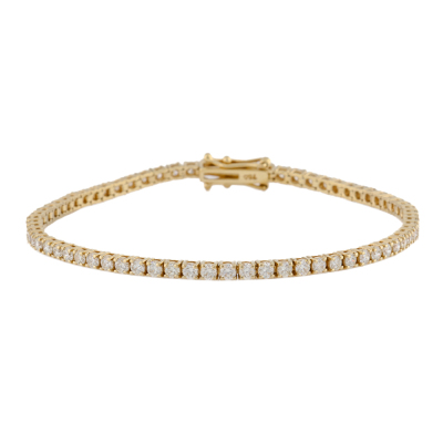 3.41ct Diamond Tennis Bracelet 18ct Yellow Gold