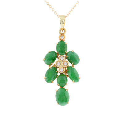 Jade & Diamond Pendant