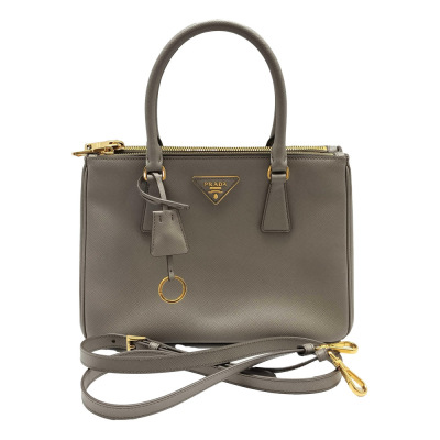 Prada Medium Galleria 2Way Handbag Grey