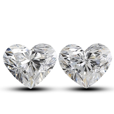 1.42ct Loose Pair of Diamonds GIA E VVS2, E VS1
