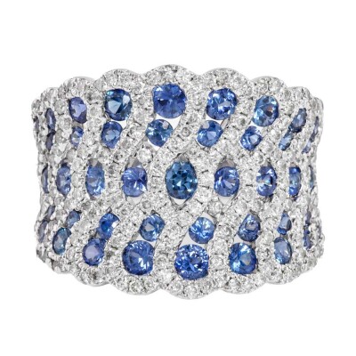 1.80ct Sapphire & Diamond Ring