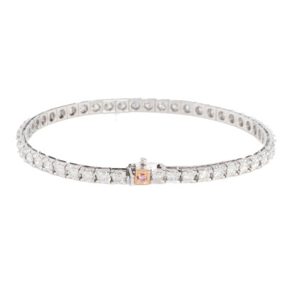 Musson Argyle 4PP Pink & White Diamond Tennis Bracelet