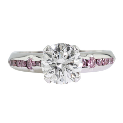 Musson Ring Argyle 4PP Pink Diamonds & 1.29ct Diamond GIA