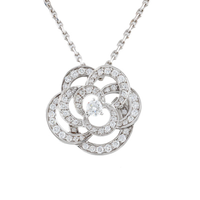 Chanel Fil De Camelia Diamond Necklace