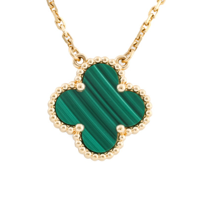 Van Cleef & Arpels Vintage Alhambra Malachite Pendant
