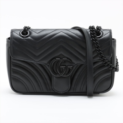 Gucci GG Marmont Flap Bag All Black