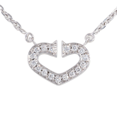 Cartier C Heart Diamond Necklace