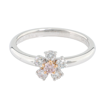 0.06ct Argyle Origin Pink Diamond Ring GSL