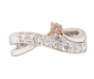 0.13ct Argyle Origin Pink Champagne Diamond GSL