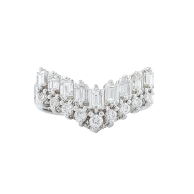 1.00ct Diamond Dress Ring Platinum