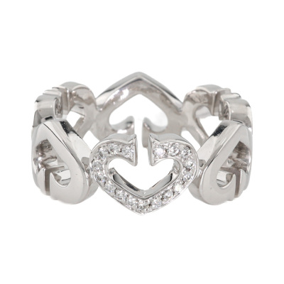 Cartier C Heart Diamond Ring