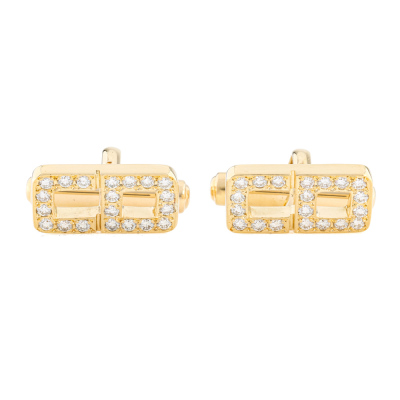 Christian Dior Diamond Cufflinks