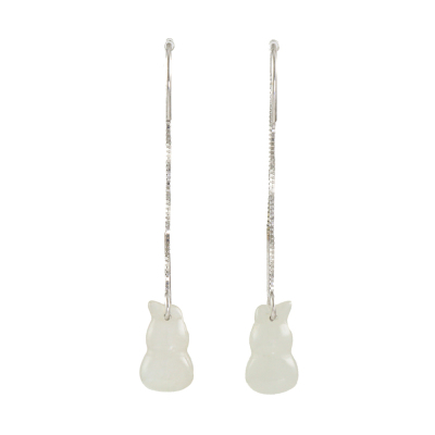 Gourd Jade Earrings