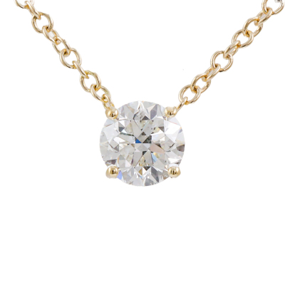 1.00ct Diamond Solitaire Pendant GIA H P1