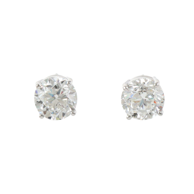 3.00ct Diamond Studs GIA F SI2 & G SI2