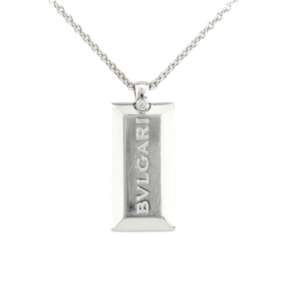 Bvlgari Ingot Diamond Pendant 18ct Gold
