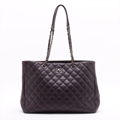 Chanel Quilted Shopping Tote