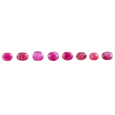 7.46ct Parcel of 8 Loose Rubies