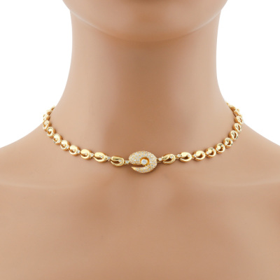 0.97ct Diamond Necklace 18ct Gold 30.3g