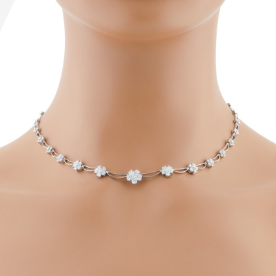2.61ct Diamond Dress Necklace