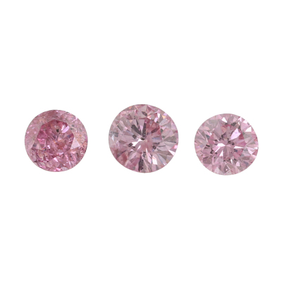 3 Argyle Origin Fancy Pink Diamonds 0.20ct GSL