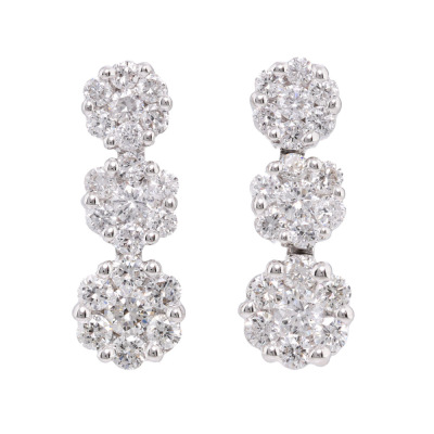 1.00ct Diamond Drop Earrings