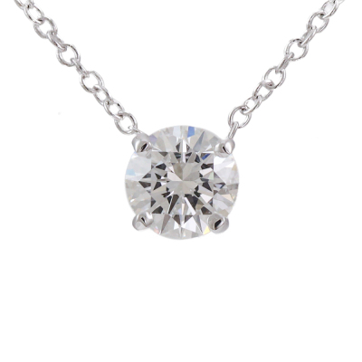 0.50ct Diamond Solitaire Pendant GIA G IF