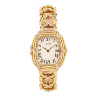 Hermes Faubourg 18ct Gold with Diamond 69.1g