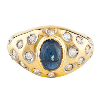Sapphire & Diamond Ring