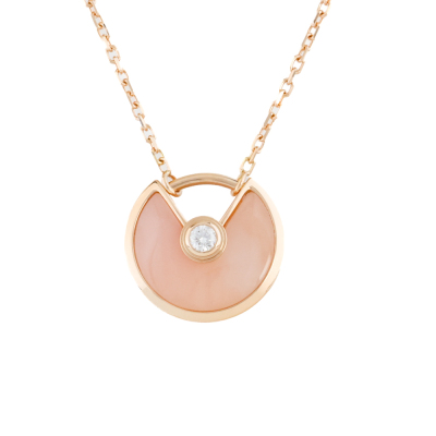 Amulette de Cartier Necklace Pink Opal