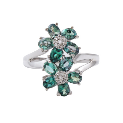2.00ct Alexandrite & Diamond Ring