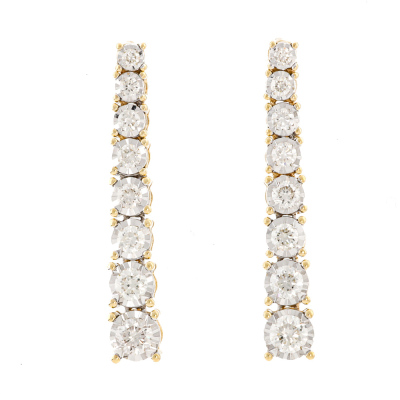 1.03ct Diamond Drop Earrings