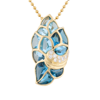 Topaz & Diamond Pendant