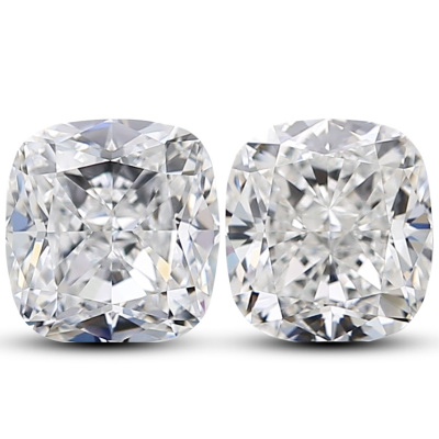 2.05ct Loose Pair Diamonds GIA E VVS1, D VVS2